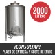 Cuba de vino 2000 Litros Deposito acero Inox 2 puertas