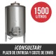 Cuba de vino 1500 Litros Deposito acero Inox 2 puertas