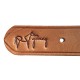 Collar Perro Liso L10 fabricado en cuero medidas 2,3x46 cm