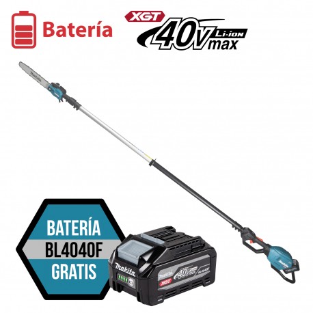 Podadora de pértiga Makita UA004GZ 40v XGT Long Máx 4044 mm