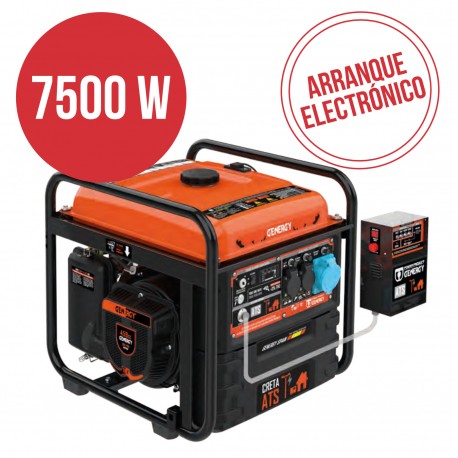 Generador eléctrico Genergy Inverter CRETA ATS 7500 W Arranque electrónico