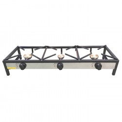 Hornillo fogón cocina 3 Fuegos Gas Q-10-8-10 120x40 cm