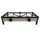 Hornillo 2 Fuegos a Gas Acero Q-8-10 80x40 cm