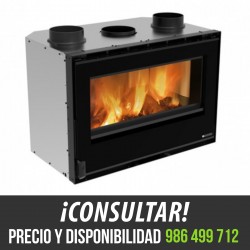 Insertable de leña Nórdica 80 Cristal