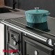 Cocina de leña cerrada Hergom Saja 7/90 Vitrocerámica