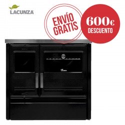 Cocina de leña cerrada Lacunza ETNA 7T SV Vitrocerámica Potencia máx: 11,5 kW