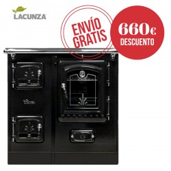 Cocina de leña cerrada Lacunza Lis 5T SV Vitrocerámica Potencia máx: 11,5 kW