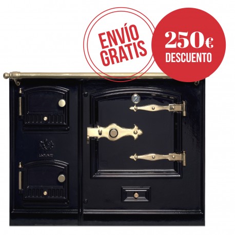 Cocina de leña de obra Lacunza Modelo Rústica