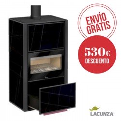 Estufa de leña Lacunza Bergen Negra