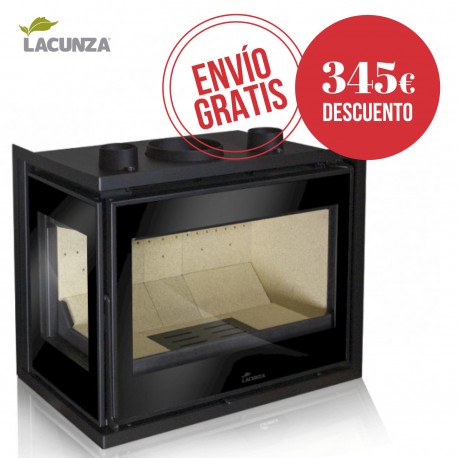 Insertable chimenea Lacunza Adour 600 CLI