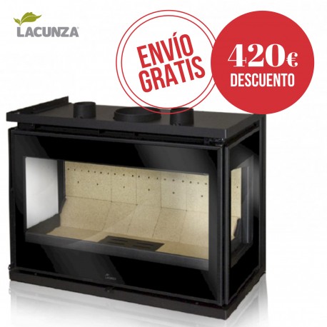 Insertable chimenea Lacunza Adour 700 CLID