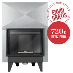 Estufa insertable calefactora Lacunza Itaca 80 R12 ECO Serp