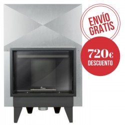 Estufa insertable calefactora Lacunza Itaca 80 R12 ECO Serp