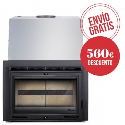 Estufa insertable calefactora Lacunza Sarria 20 ECO Serp