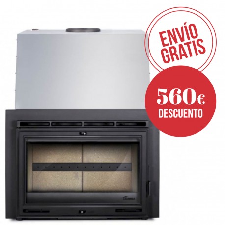 Estufa insertable calefactora Lacunza Sarria 20 ECO Serp