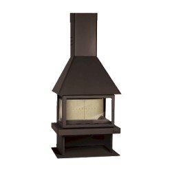 Estufa chimenea metálica Lacunza CM 300