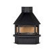 Estufa chimenea metálica Lacunza CM 300 R