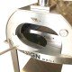 Horno de leña de Acero Inox de 75 cm sin Carro para Pan Pizza Empanda