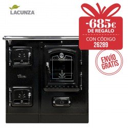 Cocina de leña Lacunza Lis 5T Vitrocerámica