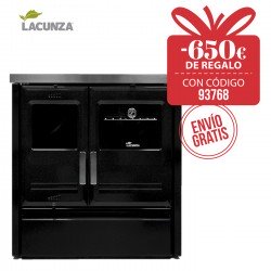 Cocina de leña cerrada Lacunza ETNA 5T SV Vitrocerámica