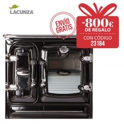 Cocina de leña cerrada Lacunza Clásica 7T SV Vitrocerámica