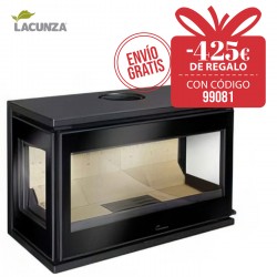 Estufa de leña Lacunza Paris 800 CLID MURAL ST