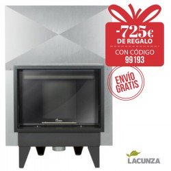 Estufa insertable calefactora Lacunza Itaca 80 R12 ECO Serp