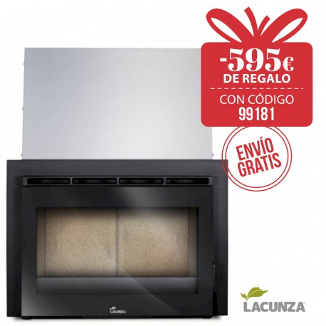 Estufa insertable calefactora Lacunza Sakan 20 ECO Serp