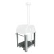 Carro inox para Horno de Leña de 75 cm para pizzas, pan, empanadas