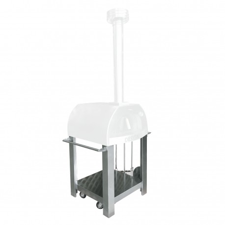 Carro inox para Horno de Leña de 75 cm para pizzas, pan, empanadas