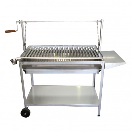 Barbacoa Inox COMPOSTELA 100 cm con ruedas
