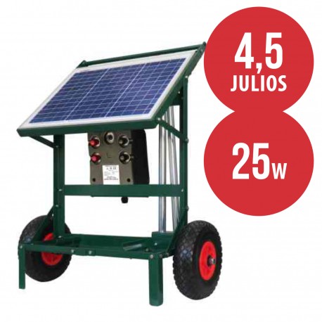 Pastor eléctrico Solar 25w Zarpazo 12v Móvil