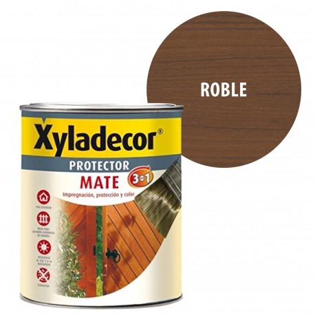 Xyladecor Protector Mate Extra 3en1 Roble 750 ml 2,5 5 L