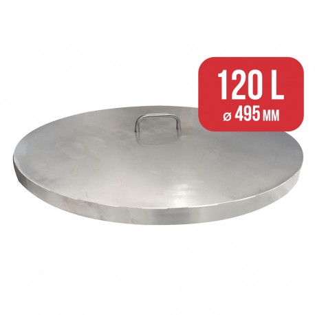Tapa guardapolvo inox 495 mm para depósito 120 L