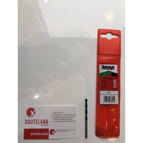 Broca madera espiral Hepyc 3-12mm