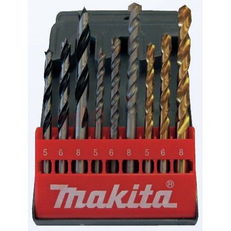 Kit brocas combi Makita 9 piezas 