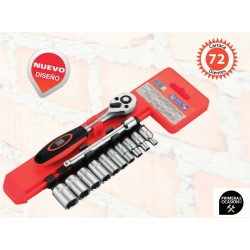 Juego llaves de vaso Alyco 12 piezas 1/4 170751