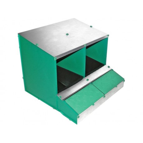 Ponedero 2 huecos fondo plástico desmontable