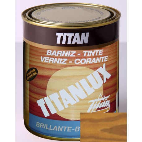 Barniz tinte sintético brillante Titan 2 capas 1 LT