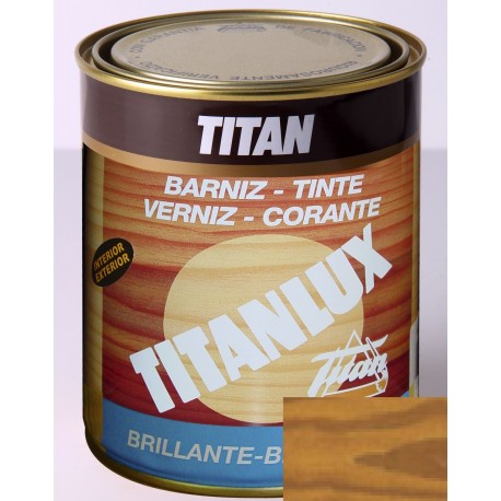Barniz tinte sintético brillante Titan 2 capas 500 ML