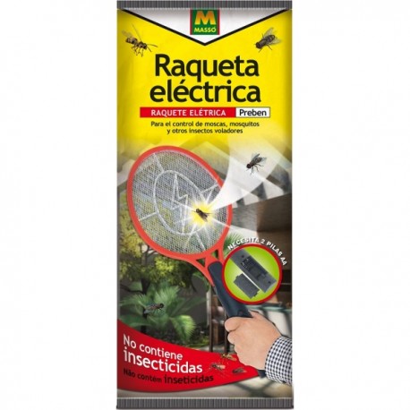 RAQUETA INSECTOS ELÉCTRICA MASSO