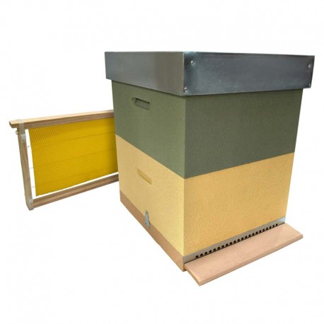Colmena abejas Langstroth Completa Camara de cria y alza CON cera