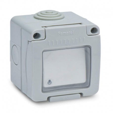 Pulsador Luminoso Superficie Estanco IP55 FAMATEL 19038