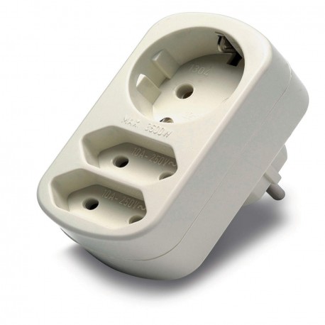 Adaptador triple FAMATEL 1314