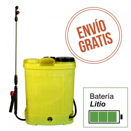 Sulfatadora Bateria Litio 16 Litros Mochila Pulverizador