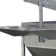 Mesa Barbacoa INOX con ruedas y Parrilla