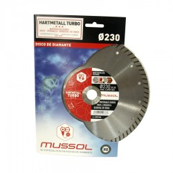 Disco Diamante 230 Hartmetal Turbo Mussol