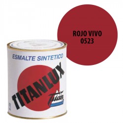Esmalte Sintético Rojo Vivo 523 Titanlux Interior-Exterior Brillo