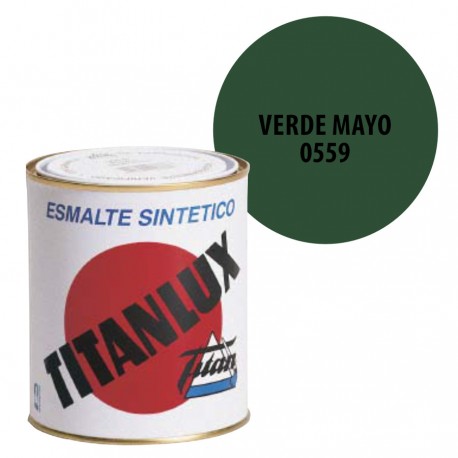 Esmalte Sintetico Verde Mayo 559 Titanlux Interior-Exterior Brillo