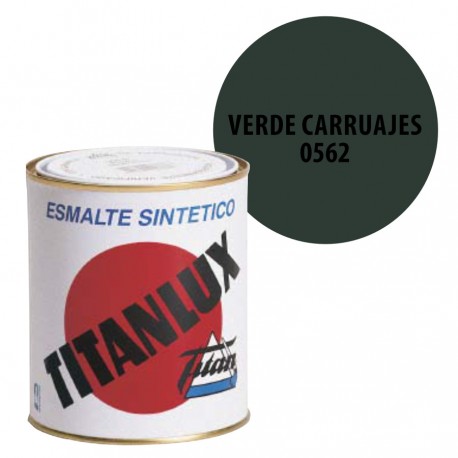 Esmalte Sintetico Verde Carruaje 562 Titanlux Interior-Exterior Brillo